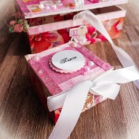 Кутия за бебешки съкровища в розово, снимка 6 - Подаръци за кръщене - 42129819