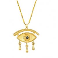 Египетски медальон Окото на Ра, снимка 6 - Колиета, медальони, синджири - 36520924