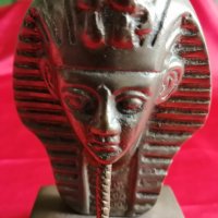 Стара Египетска Бронзова Статуетка , Фигура ТУТАНКАМОН, снимка 3 - Антикварни и старинни предмети - 34297608