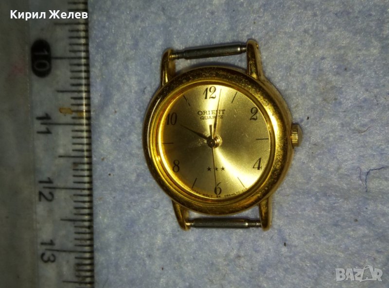 ORIENT QUARTZ Марков ЯПОНСКИ КВАРЦОВ ПОЗЛАТЕН ДАМСКИ ЧАСОВНИК - ОРИЕНТ 28516, снимка 1