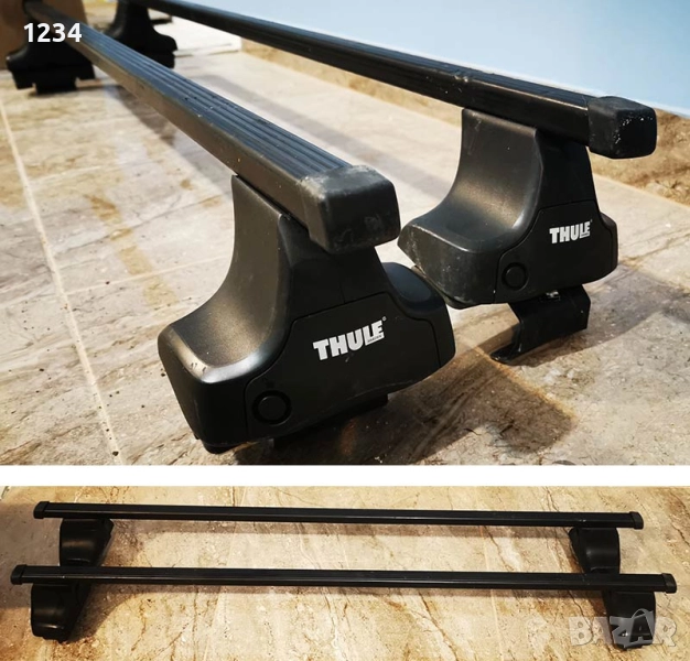 Багажник напречни греди THULE рейки за VOLVO S60 седан 2001-2009г, снимка 1