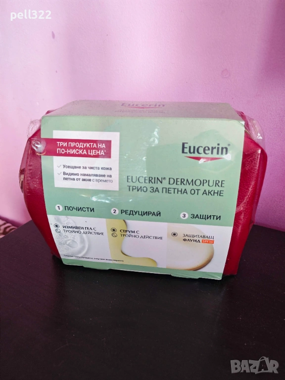 Eucerin DermoPURE Комплект за лице Трио за петна от акне, снимка 1