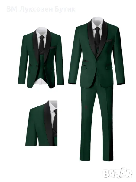 🎩🔥ПРОМО! 3 ЧАСТИ Официален костюм + обувки – ВЗЕМИ КОМПЛЕКТ НА МНОГО ПО-ДОБРА ЦЕНА!🎩, снимка 1
