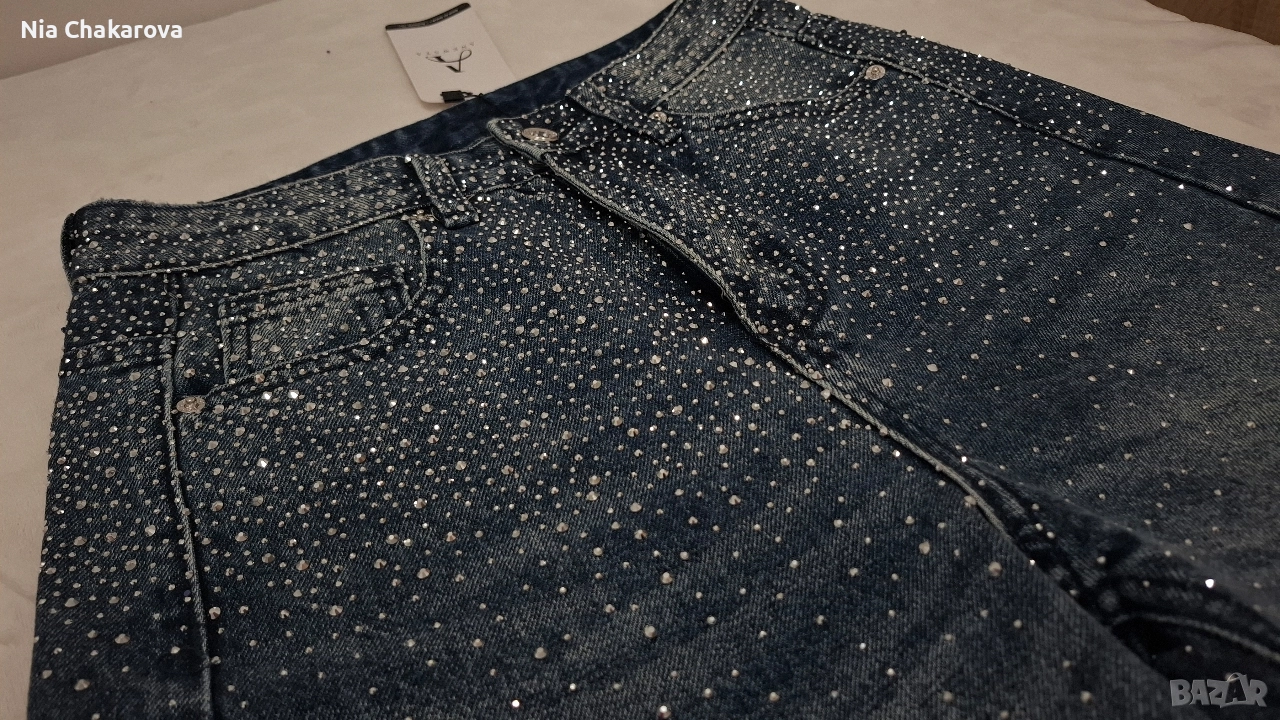 Дънки с камъни – ЧИСТО НОВИ!!!, снимка 1