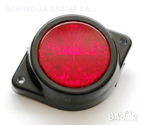 Диодни LED ЛЕД габарити светлини рогчета с 4 диода ЧЕРВЕНИ 12-24V, снимка 1