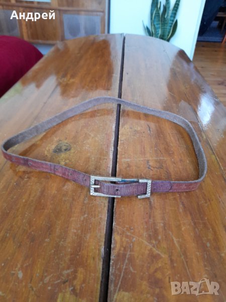Стар дамски кожен колан, снимка 1
