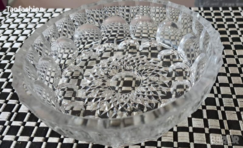 масивна кристална купа-съд Елен, снимка 1