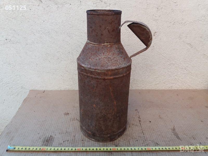 възрожденски метален гюм за мляко - 5 литра , снимка 1