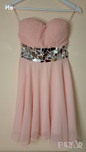 Официална розова рокля , снимка 1