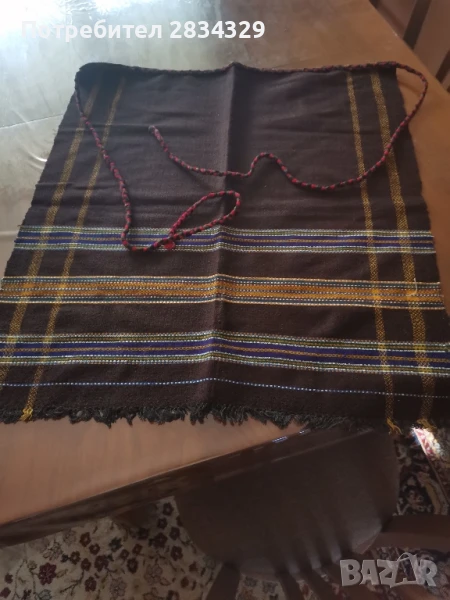 Стара, битова престилка, вълнена. , снимка 1