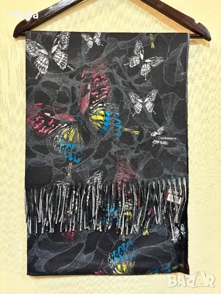 Дамски шалове Кашмир с пеперуди, снимка 1