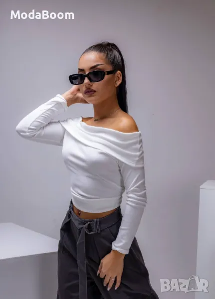 Бяла дамска блуза , снимка 1