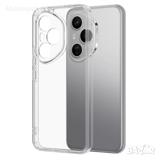 Силиконов кейс MBX 2mm и Протектор За Honor 400, Прозрачен, снимка 1