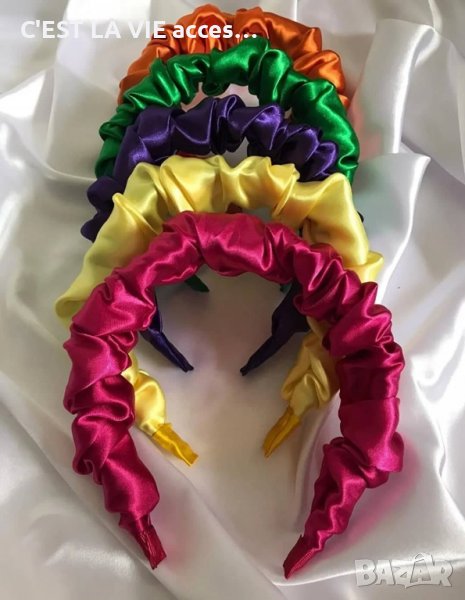 🔥SALE🔥💗Women's Pleated Colorful Hair Crowns💓, снимка 1