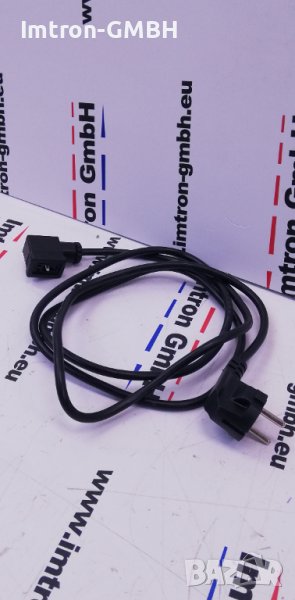 Кабел шуко с накрайник за пневмо електро вентил - 1.80м., снимка 1