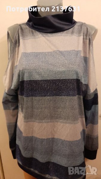 ДАМСКА  БЛУЗА с голи рамена - Размер XL  /, снимка 1