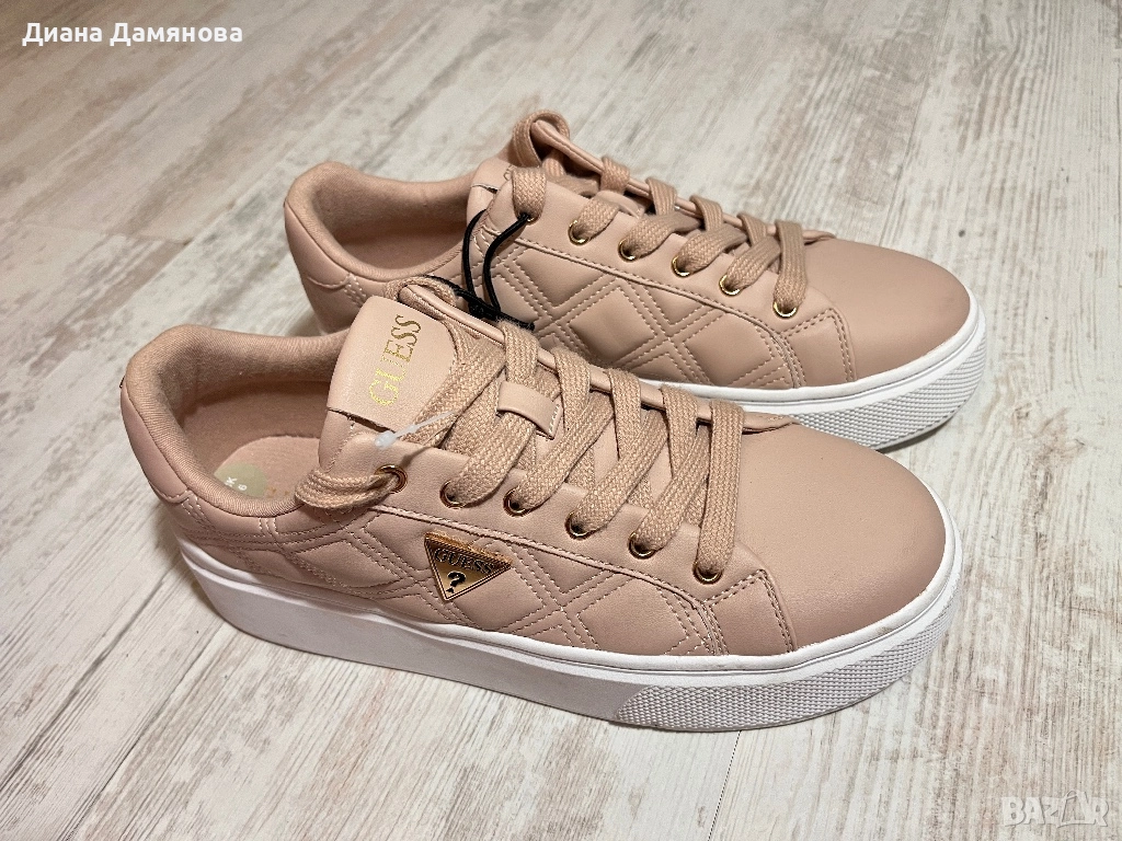 Guess Pink Hazia Platform Sneakers, снимка 1