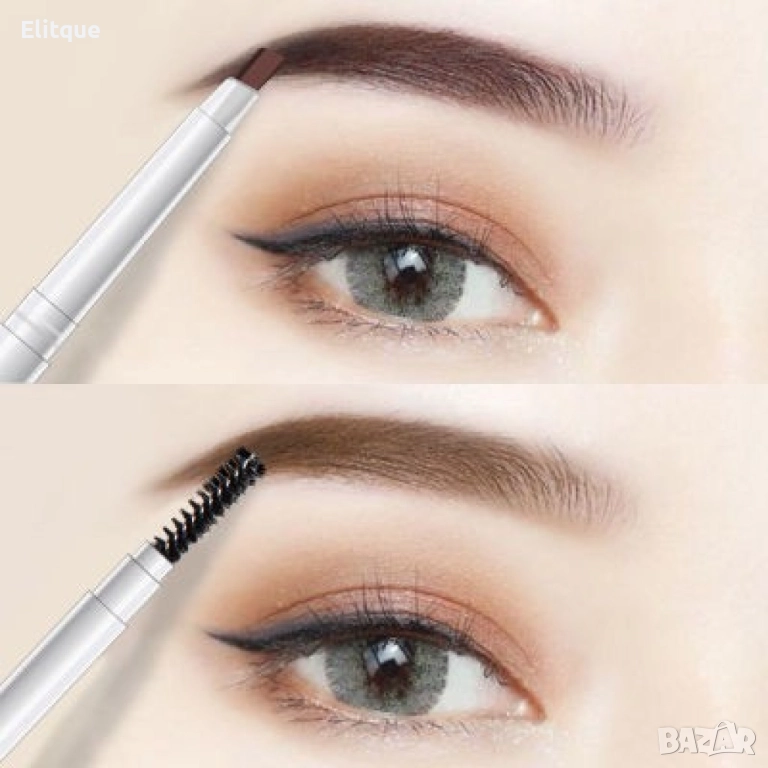 Водоустойчив молив за вежди с четчица за ресане от другата страна HZS273, снимка 1