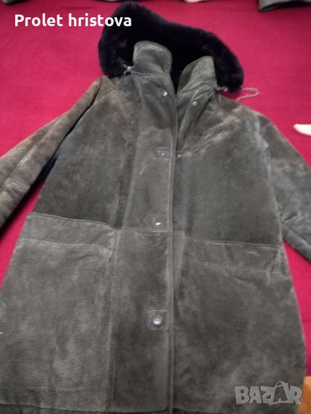 Маслено зелен кожух, 100%вълна, снимка 1