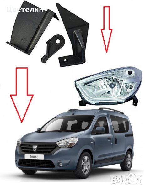 Ремонтен комплект щипки за фар Dacia DOKKER LODGY фар фарове, снимка 1