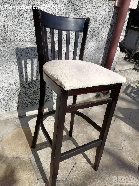 Бар стол парен бук, снимка 1