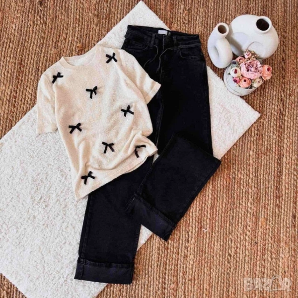 дънки с ефектен дизайн , снимка 1