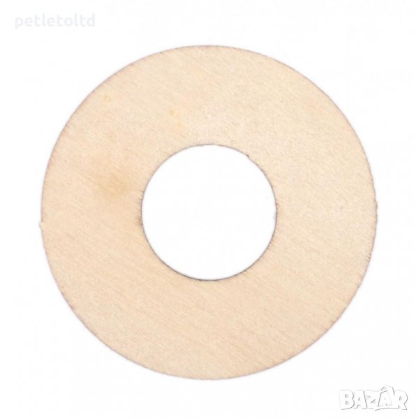 Шайба Ф 50 мм, с отвор - Лазерно рязан дървен елемент - тип шайба с отвор, снимка 1