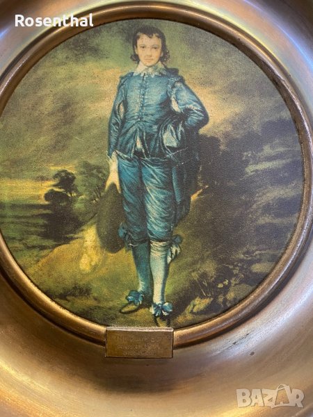 Английски стар стенен плакет за декорация, снимка 1