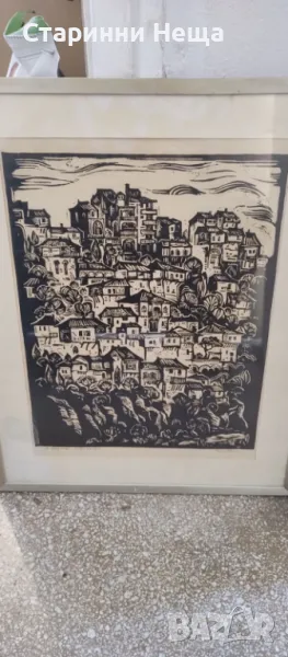 Велико Търново Стара графика на Сашо Филев , снимка 1