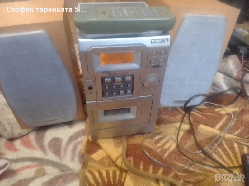 Аудио уредба със тонколони комплект и дистанционно , снимка 1