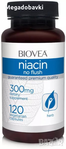 Хранителна добавка NIACIN (Vitamin B3)300mg 120 caps, снимка 1