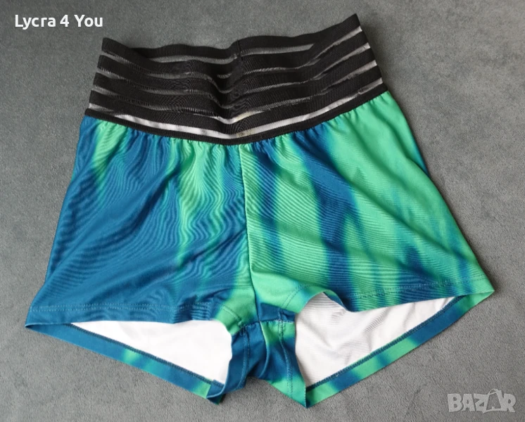 S/М къси цветни летни шорти с висока талия , снимка 1