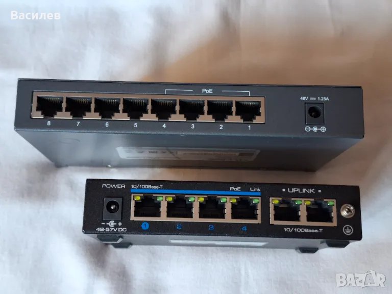 Суич за видеонаблюдение: UTEPO Switch 4 POE + 2, снимка 1