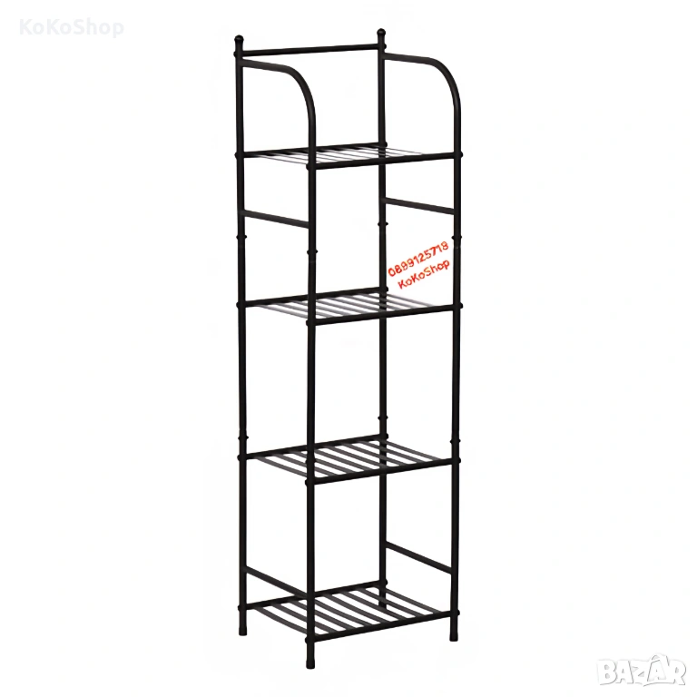 Метална етажерка-33.5x27.5x116 см, снимка 1