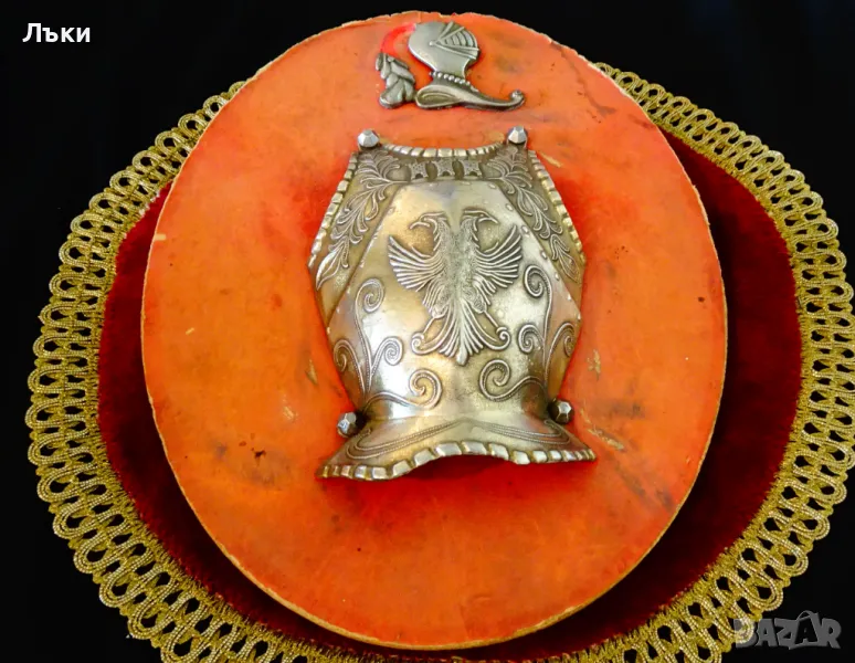 Рицарско пано с рицарска броня. , снимка 1