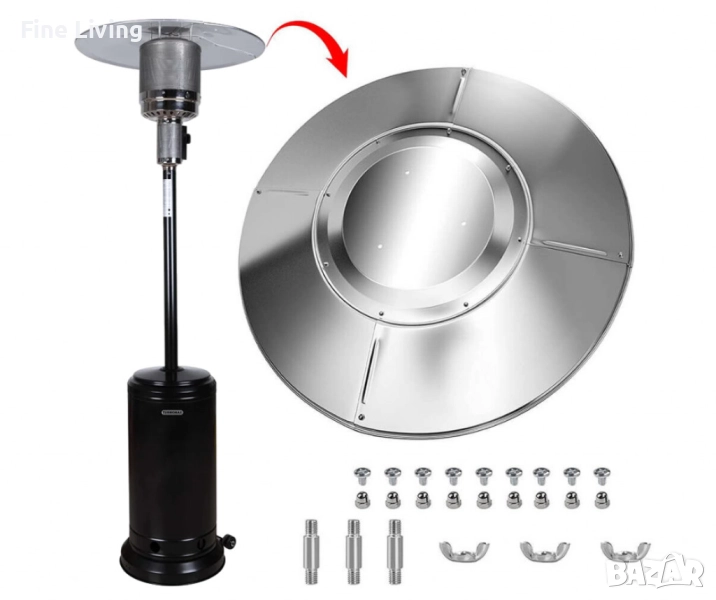 Външен газов отоплител TR135GRB, 13kW, гъба., снимка 1