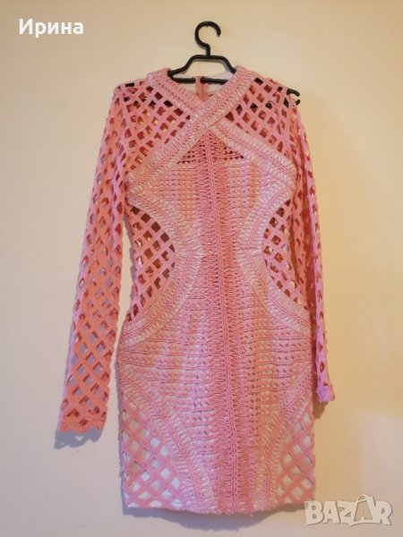 Дамска рокля в коралов цвят, снимка 1