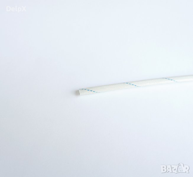 Високотемпературен шлаух до 200°C бял Ф3mm, снимка 1
