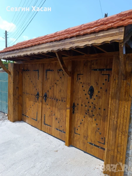 Дървени порти по поръчка - изработка и стилен вид!, снимка 1