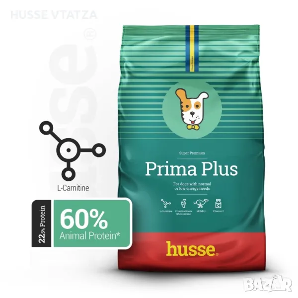 Храна за Кучета Husse PRIMA PLUS 2 кг., снимка 1