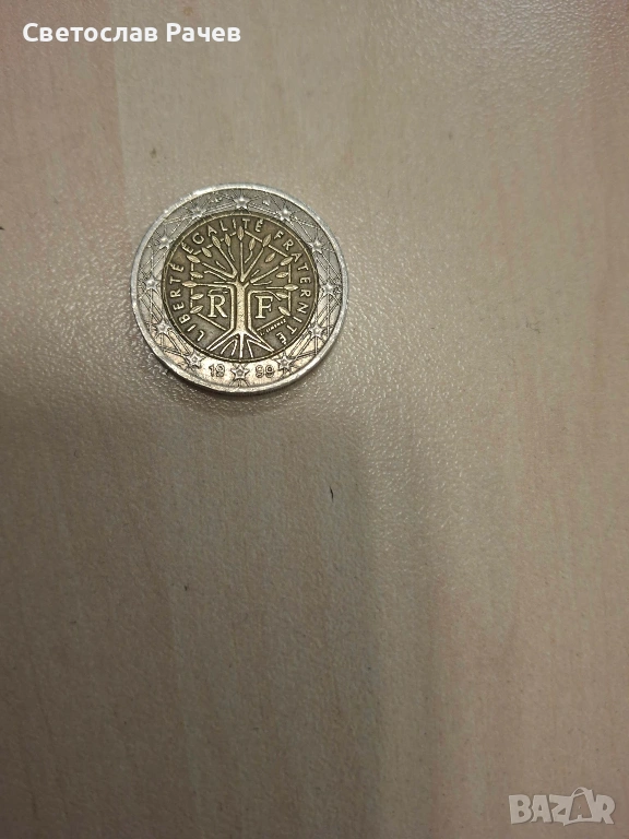 монета 2 евро, снимка 1