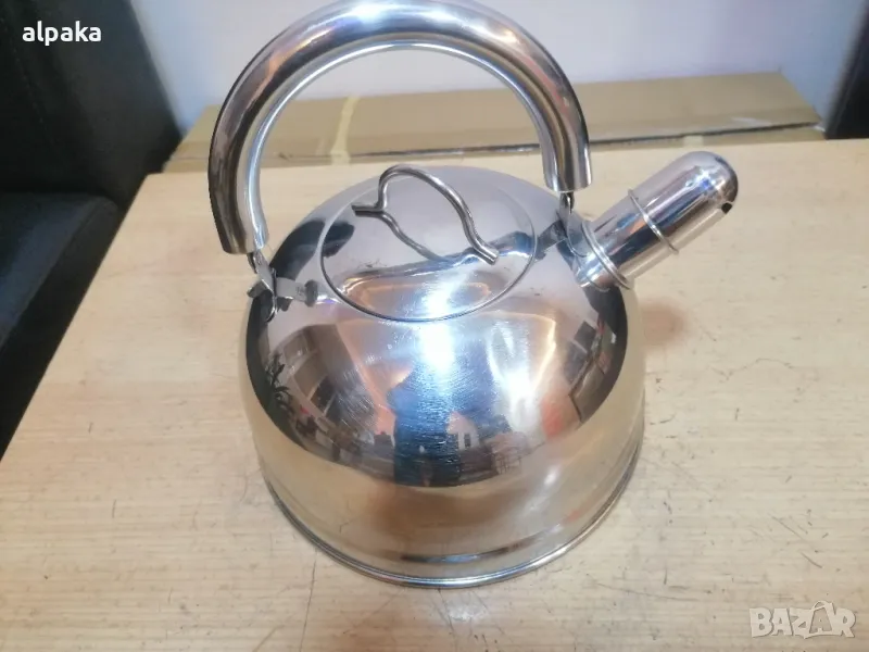 Продавам италиански 2-литров чайник, алпака, снимка 1