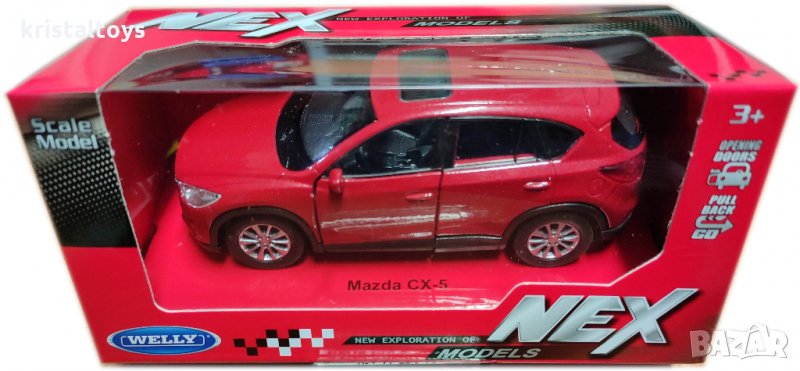 Метална кола с отварящи се врати Джип Мазда Mazda CX - 5 Welly, снимка 1