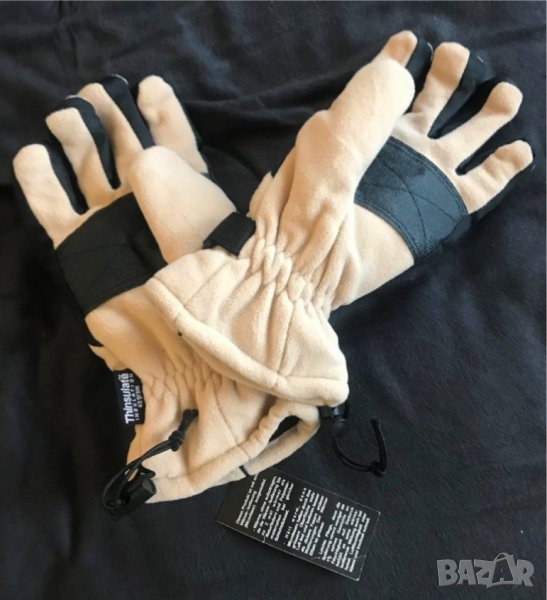 Нови мъжки зимни ръкавици размер № 9-10 полар + кожа, снимка 1