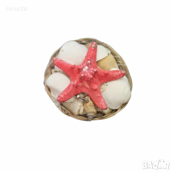 Кошничка с миди, Естествени, 10 см /диаметър, снимка 1