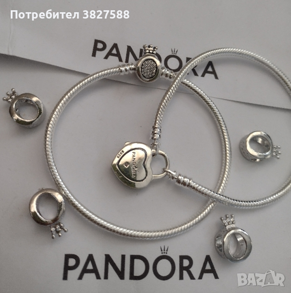 Сребърни гривни Pandora , снимка 1