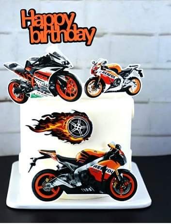 Happy Birthday мотор мотори сет картонени топери украса за торта парти рожден  ден в Други в гр. Ямбол - ID29803487 — Bazar.bg