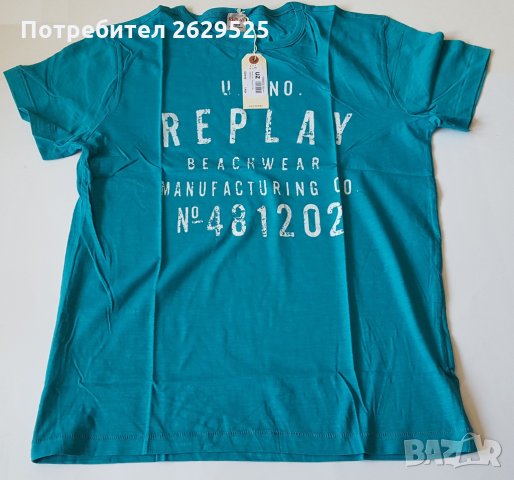 Нови и оригинални тениски Replay размери L и XXL, снимка 4 - Тениски - 30770382