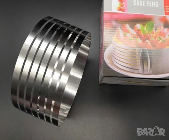 Форма за печива, от неръждаема стомана с процепи за равно изрязване на блатове - 2бр в комплект, снимка 9 - Други - 48917322