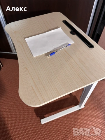 Регулируемо детско бюро за учене – като ново, с колелца, снимка 7 - Бюра - 53902551